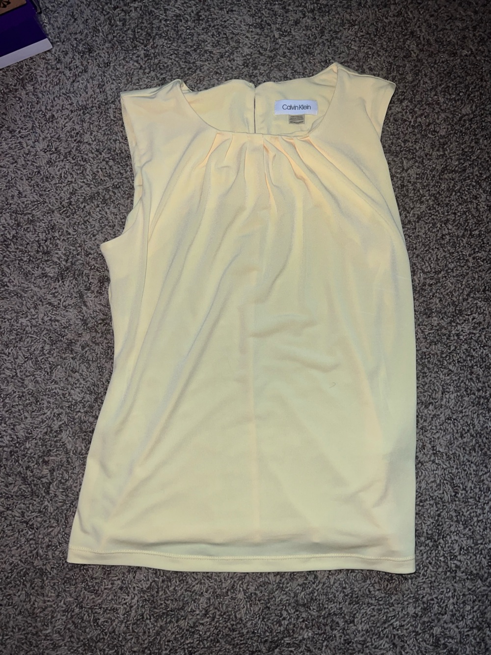 Calvin Klein Pale Yellow Maxi Skirt - Elegant Drape